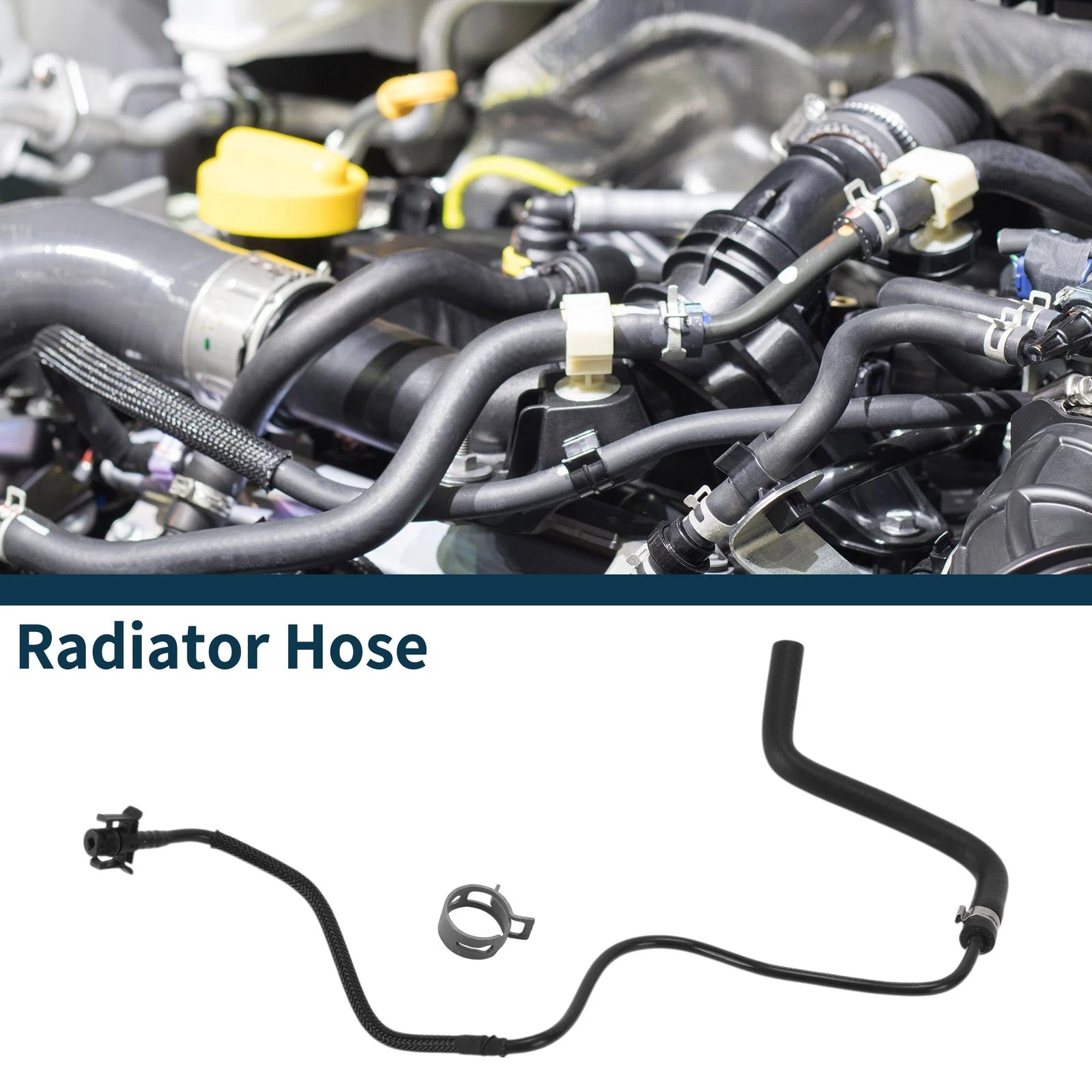 Radiator Hose No.F2G38075DE/F2GZ8075C for Ford Edge (2015–2025) Rubber