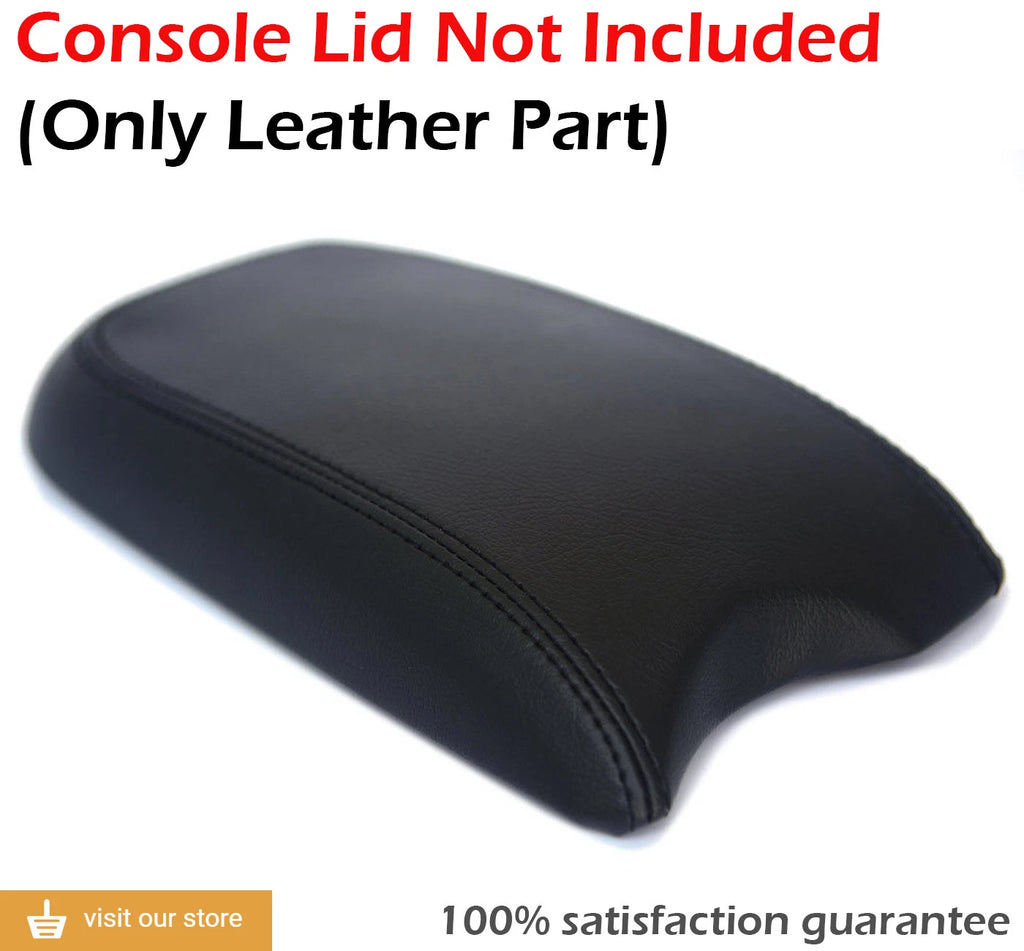 Center Console Armrest Cover for Hyundai Santa Fe (2001–2006) Black Leather
