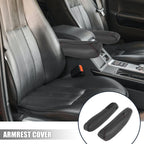 Pair Front Seat Armrest Covers for Honda CR-V (2010–2011) Black Red Line