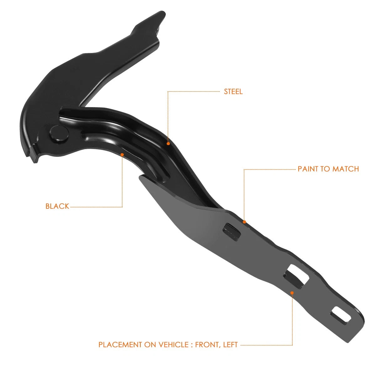 Left Driver Side Steel Engine Hood Hinge for Chevy Colorado/GMC Canyon (2015–2022)