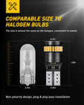 AUXITO T10 168 192 194 2825 Amber LED Bulbs for Front Turn Signal (2010–2023)