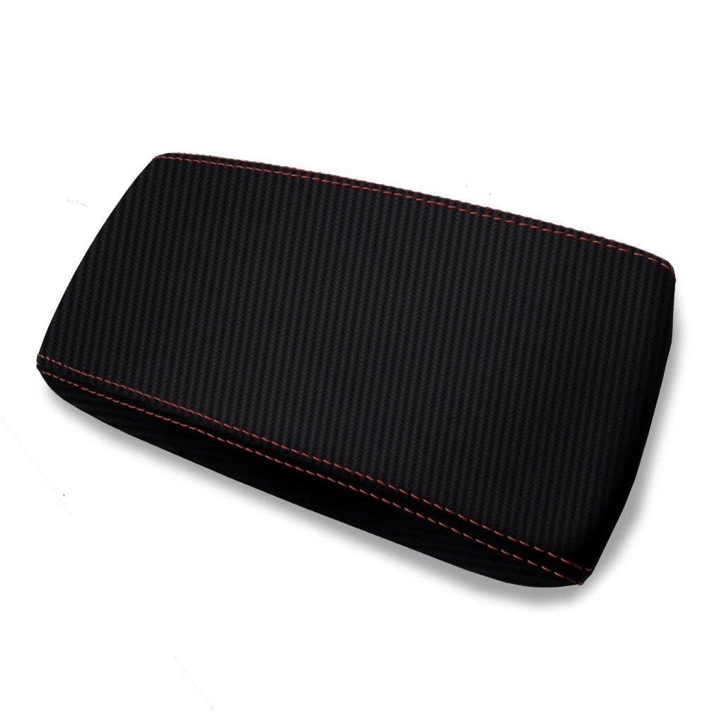 Console Armrest Sliding Carbon for Hyundai Elantra (2017–2020) Red Stitch
