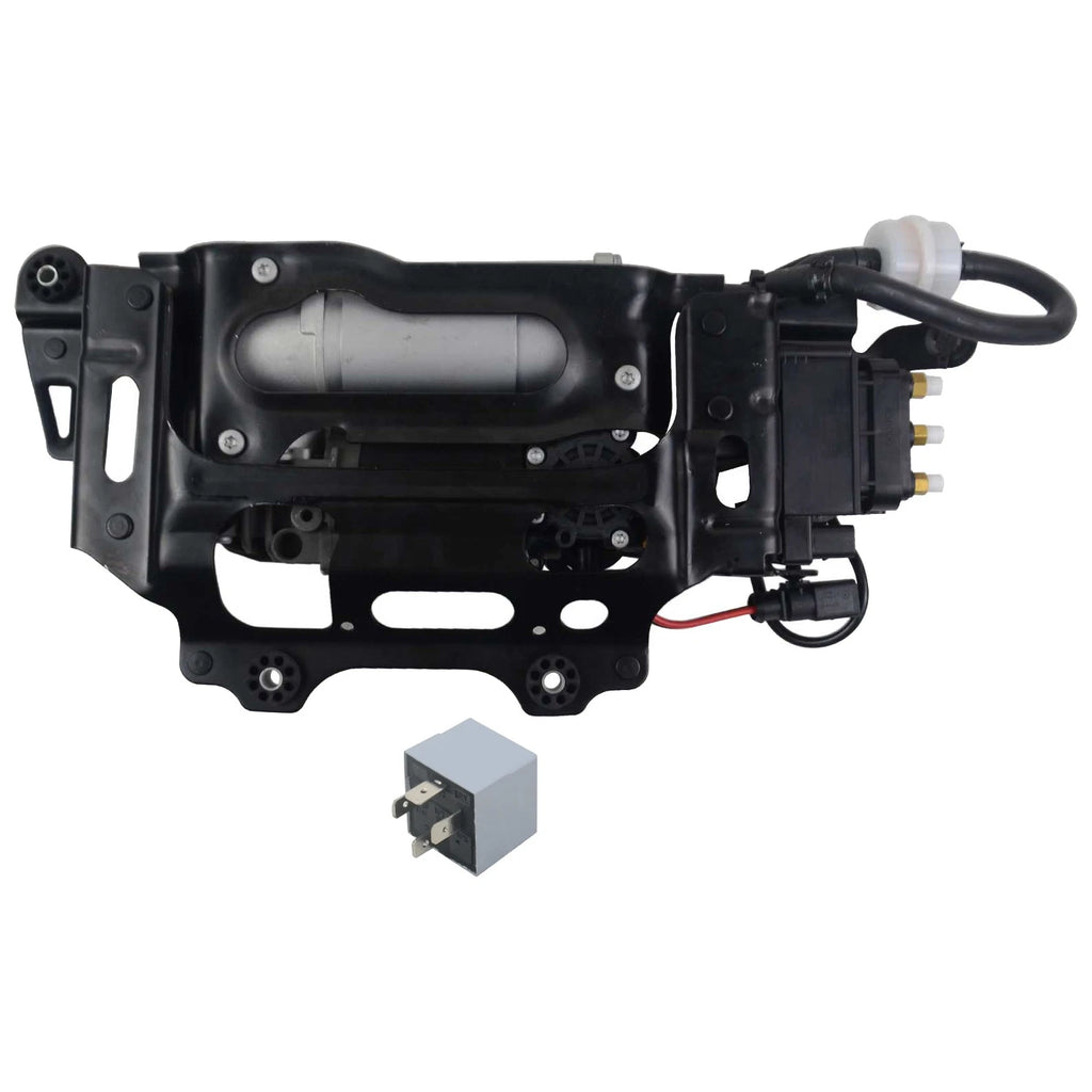 Air Suspension Compressor Pump with Bracket for Audi A6 S6 A7 A8 Quattro