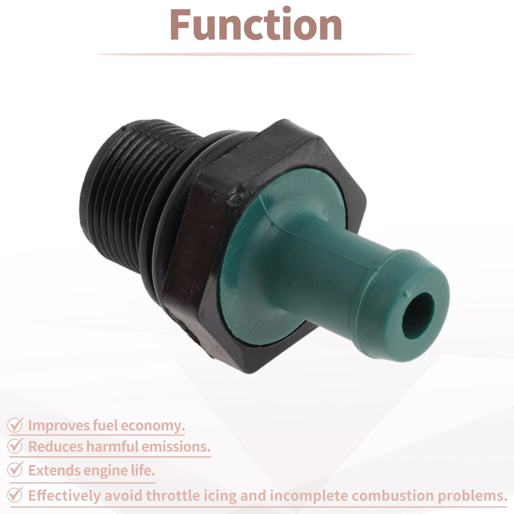 Set of 2 PCV Valves for Nissan Altima (2007–2015) 118106N202 Plastic Black Green