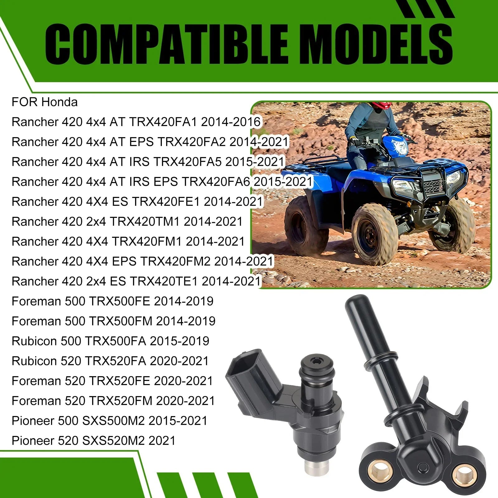 Fuel Injector Cap for Honda Foreman Rubicon 500 TRX500FA (2015–2019)