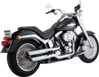 Twin Slash 3" Slip-On Mufflers for Vance & Hines (16844)