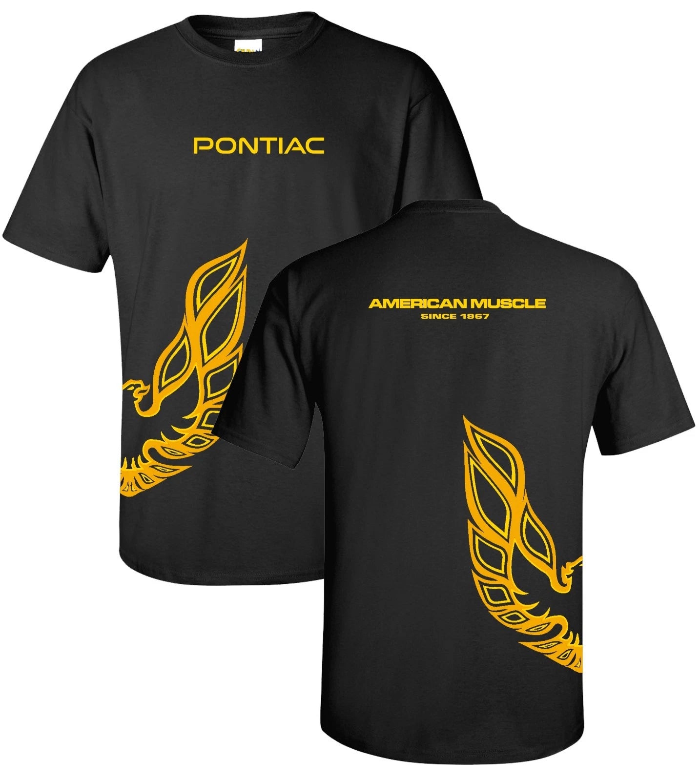 Pontiac Firebird Trans Am T-Shirt Under Wrap Logo Black for Pontiac (2004–2008)