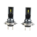 2X H7 LED 6SMD Headlight Bulbs Kit Yellow 3000K for Hi/Low Beam