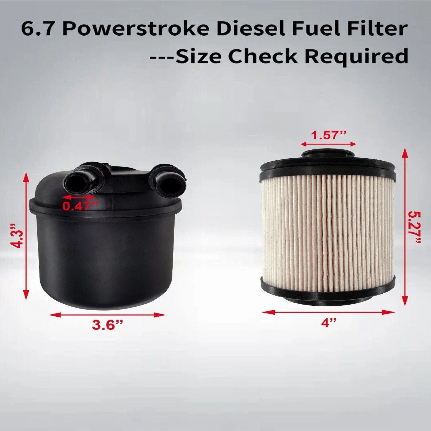 FD-4615 Fuel Filter for Ford F250 F350 F450 F550 (2011–2016) Diesel