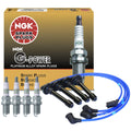NGK Ignition Wire Set & 4 G-Power Platinum Spark Plugs for Acura Honda