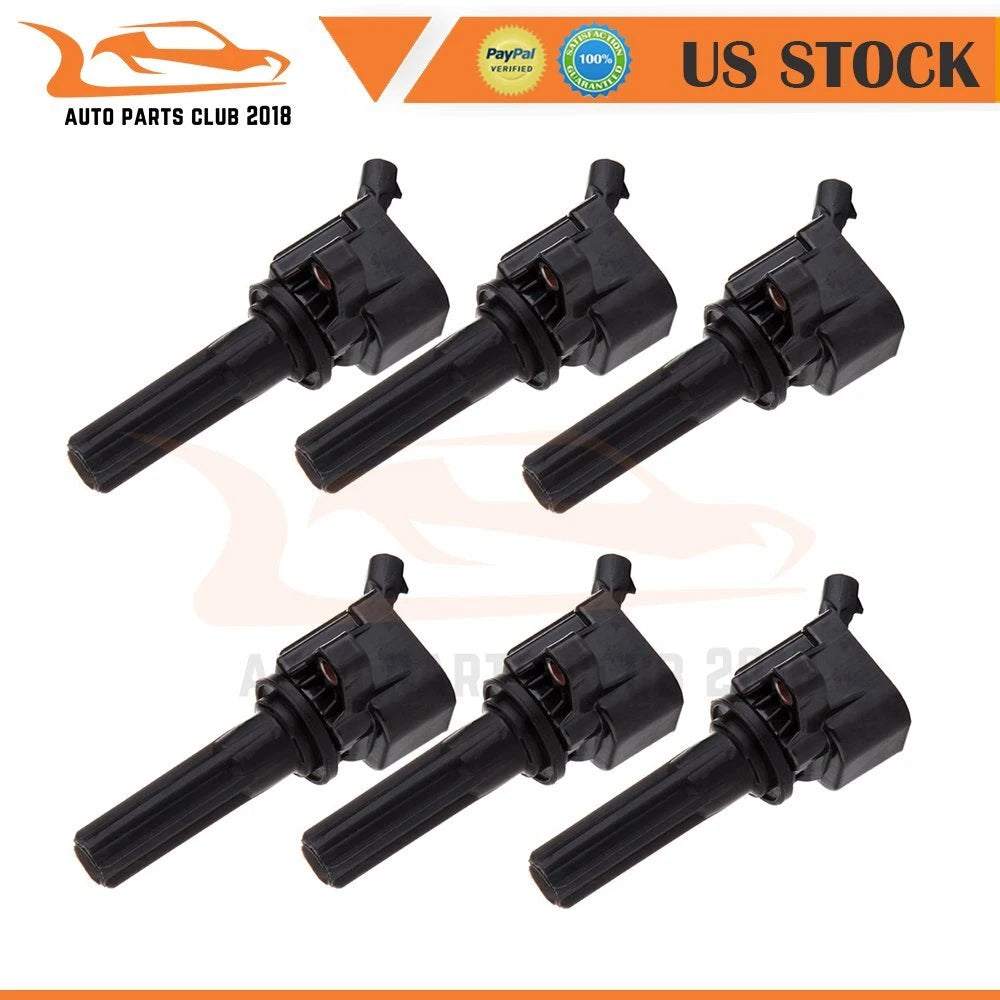Set of 6 Ignition Coils for Chevy Trailblazer (2006–2009)