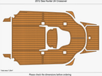 EVA Pads Flooring Mat for Sea Hunter 24 Crossover (2012)