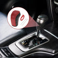 1 Pc Gear Shift Knob Cover for Hyundai Tucson (2015–2018) Black Red Faux Leather
