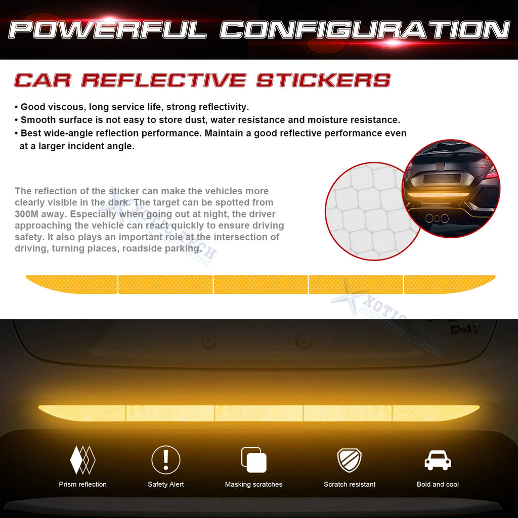 Reflective Warning Strip Tape for Car Truck Bumper (2000-2005)