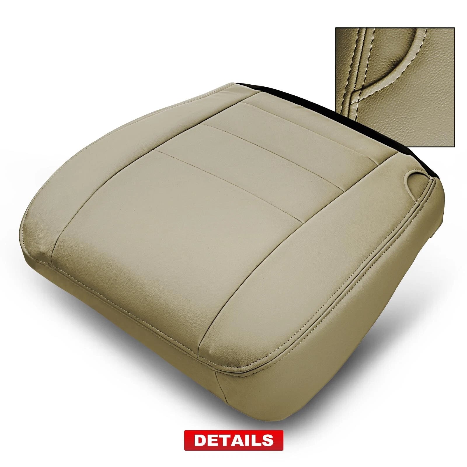 Front Left Seat Bottom Cover for Ford Excursion (2002-2004) Tan