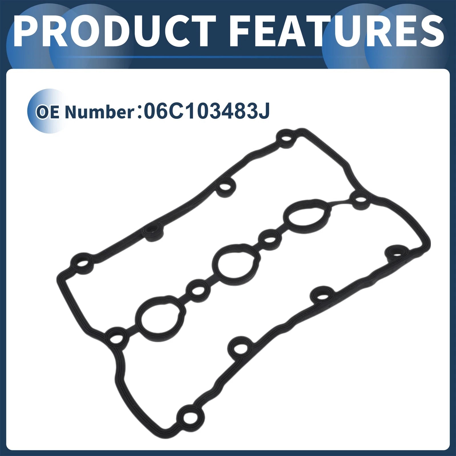 Valve Cover Gasket Set for Audi VW 1.8T (2000–2006) No. 06C103483J