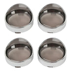 Smoke Lens Turn Signal Light Trim Ring Visors Bezels for Harley Touring Dyna