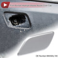 Front Left Washer Nozzle Cover Cap for Subaru Outback (2010–2018) Silver Tone