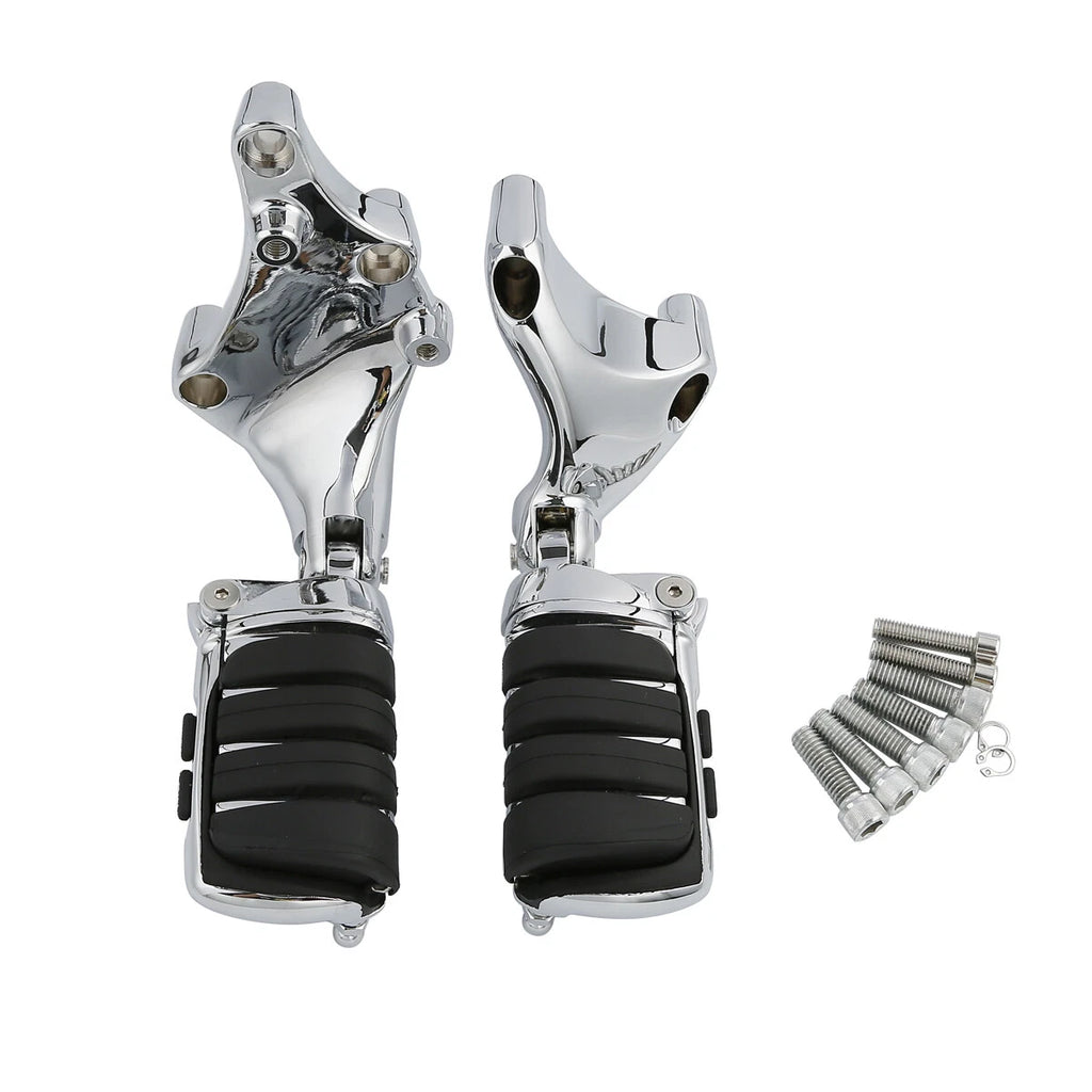Chrome Passenger Foot Pegs Mount Bracket for Harley Sportster XL883 XL1200 (2014–2022)