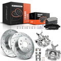 Set of 8 Rear Drilled Brake Rotors & Pads for Chevrolet Cruze (2011–2015)