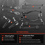10x Front Control Arm and Ball Joint Assembly for Chevrolet Camaro (2010-2015)