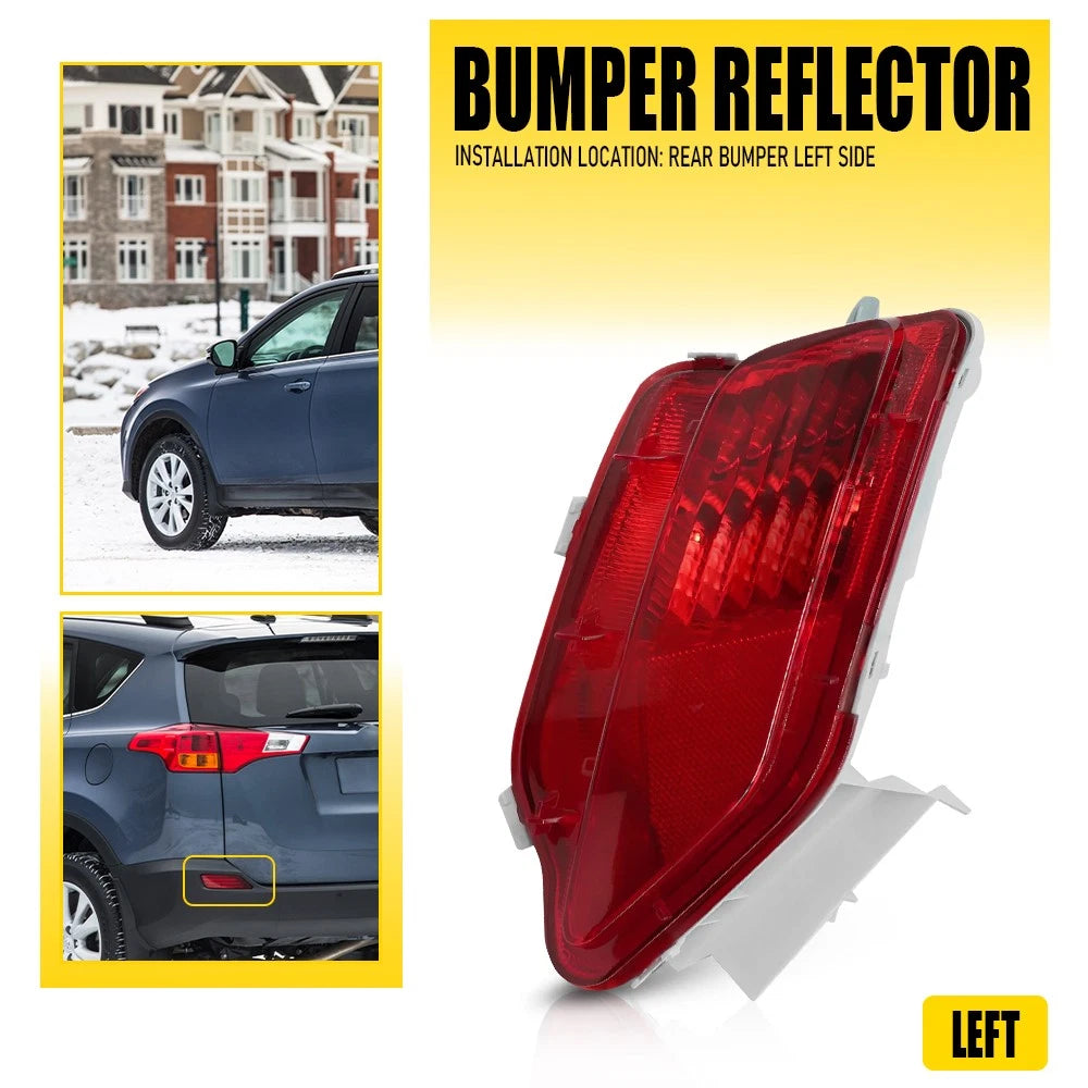 Left Driver Rear Bumper Fog Light Reflector for Toyota RAV4 (2013–2015)