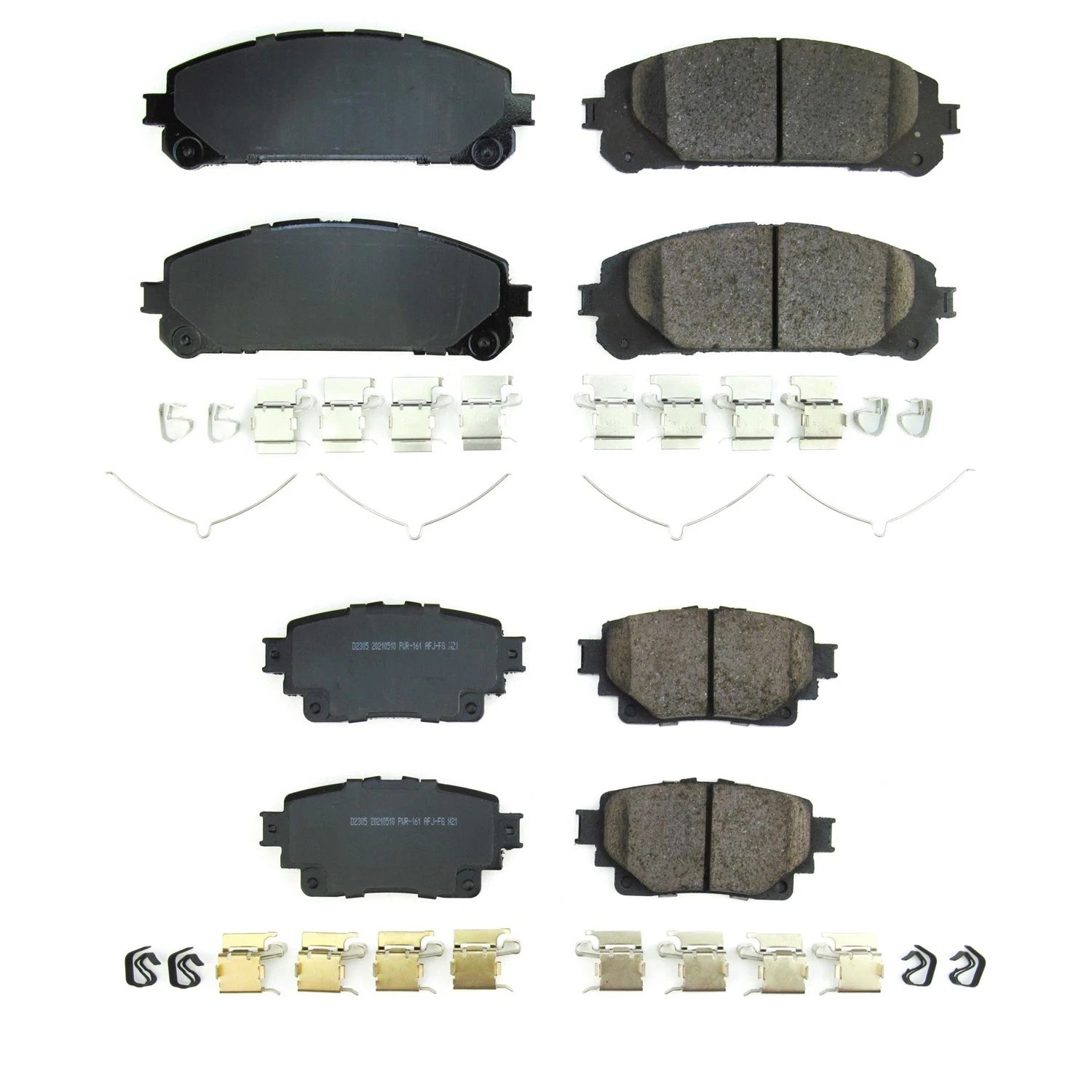 PowerStop Z17 Low-Dust Ceramic Brake Pads Kit for Highlander (2014–2019)