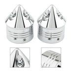 1 Pair Front Wheel Axle Nut Covers for Harley Touring Road Glide Dyna Softail (–)