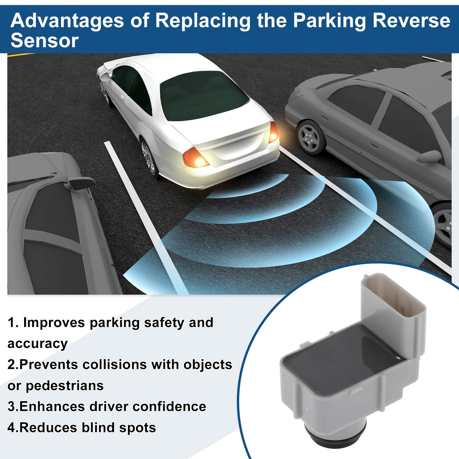 Reverse Backup Parking Sensor No.957000Q200 for Hyundai iX20 (2010–2019)