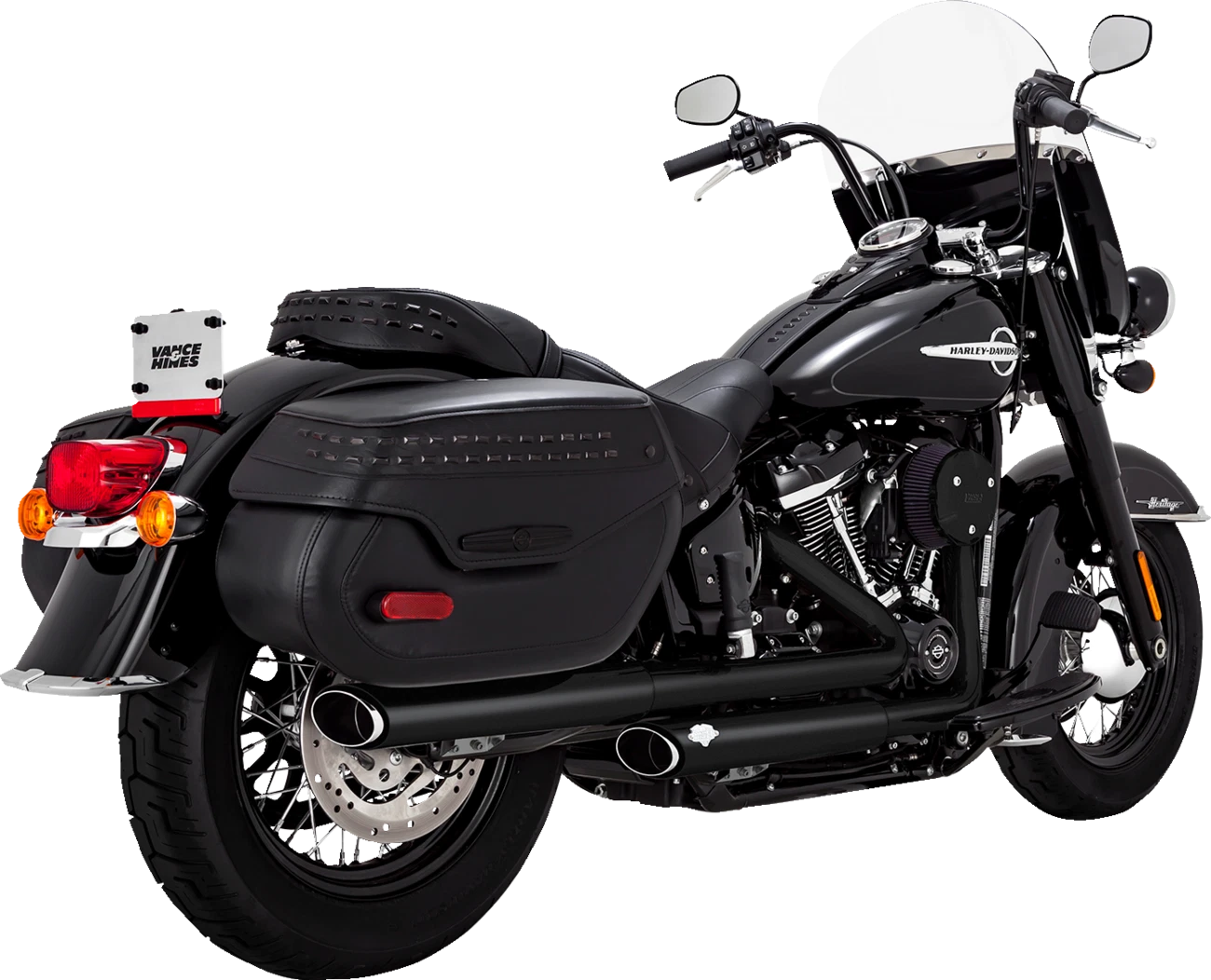 Twin Slash Slip-On Mufflers for PCX - Black 46379