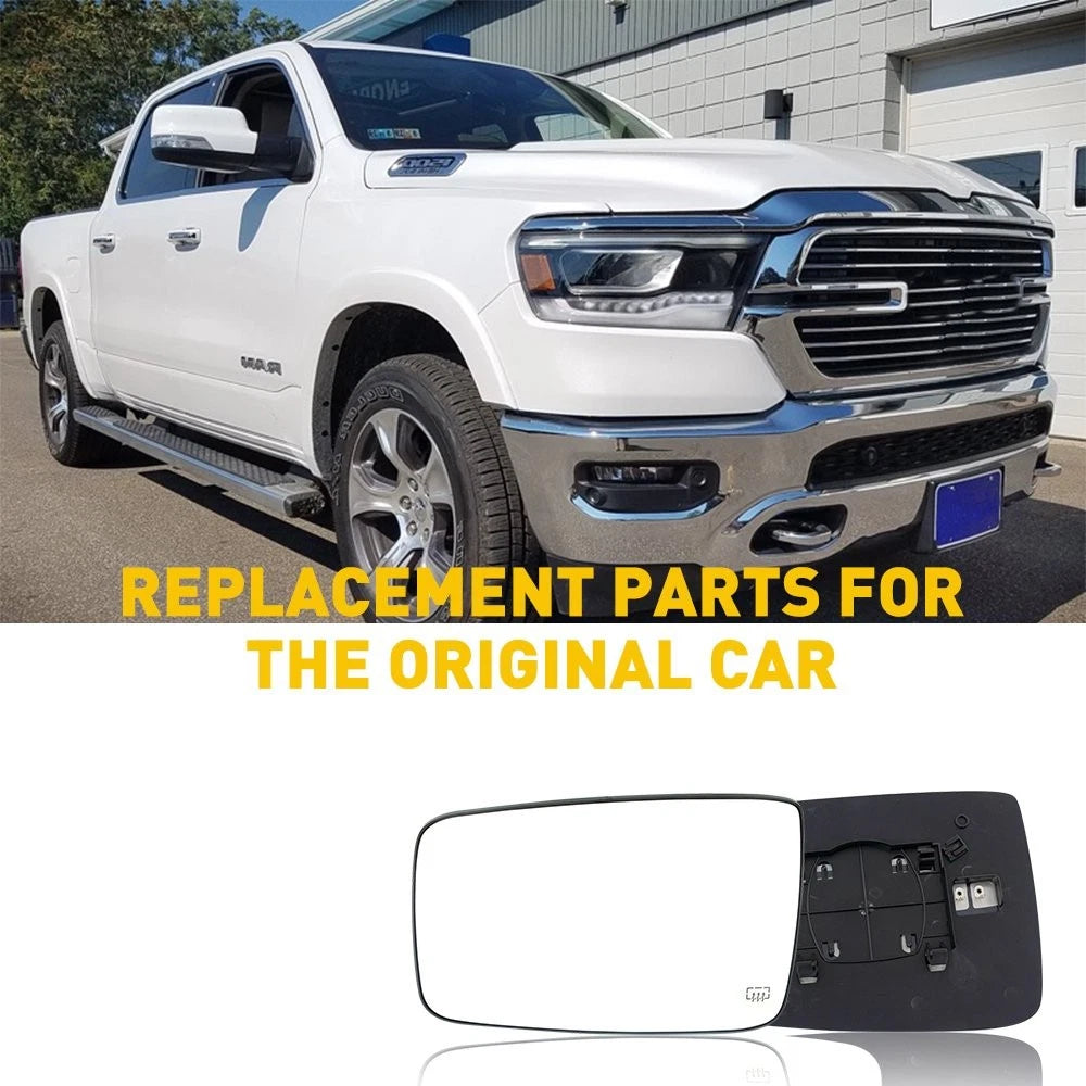 Mirror Glass for Ram 1500 (2011–2022), Ram 2500 (2011–2018) Driver Side Heated EV