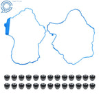 Valve Cover Gasket Set for Buick Cadillac Chevrolet Saab (3.6L, 2.8L)