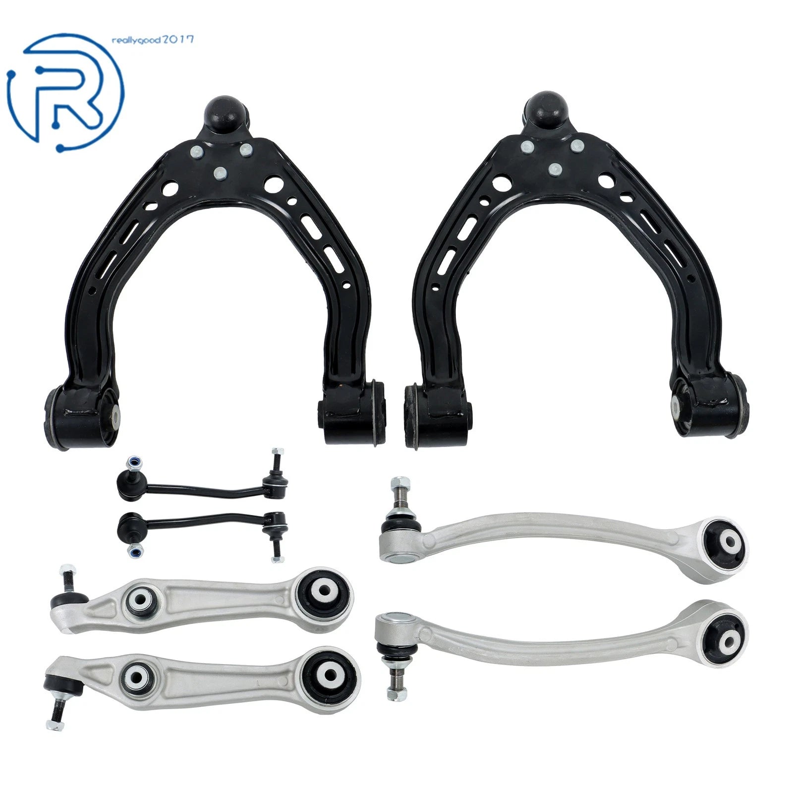 8X Lower & Upper Control Arms w/ Ball Joint for Tesla Model S (2012–2020)