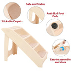 4-Step Foldable Pet Stairs for High Bed - Non-slip Ramp
