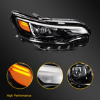 Right Side Full LED Projector Headlight with LED DRL for Jeep Cherokee (2019–2023)