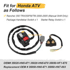 Handlebar & Starter Relay Switch for Honda Rancher 350 TRX350TM TRX350FM (2000–2005)