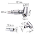 Tire Inflator Nozzle for Car and Motorcycle (Double Head Metal Tool)