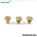 3Pcs Screw Drain for Yamaha Outboard 40-90HP (2T) (6H3-14992-00-00)