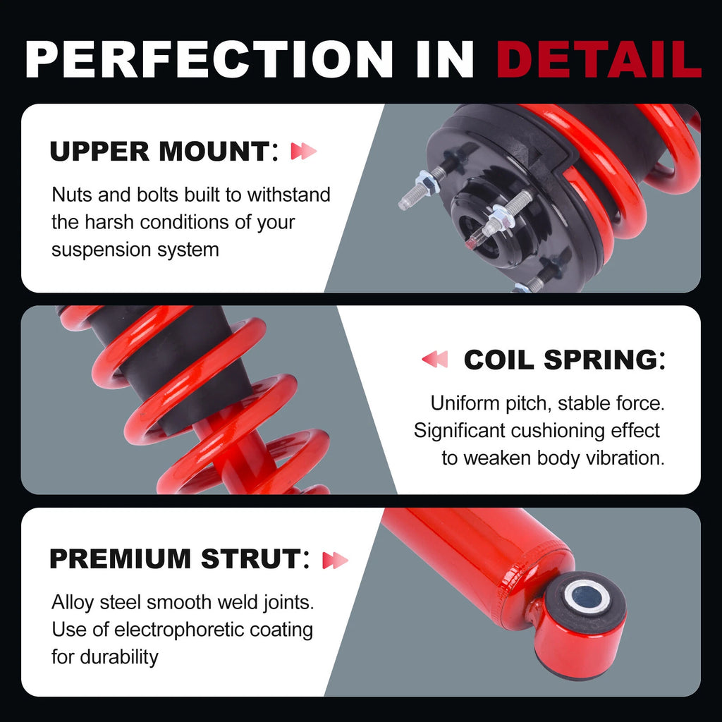 Front Rear Struts Shocks for Chevrolet Avalanche Suburban Tahoe 1500 (2001–2014)