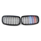 Front Bumper Upper Mesh Grille for BMW X5 X6 E70 E71 (2007-2013) Black M-Color