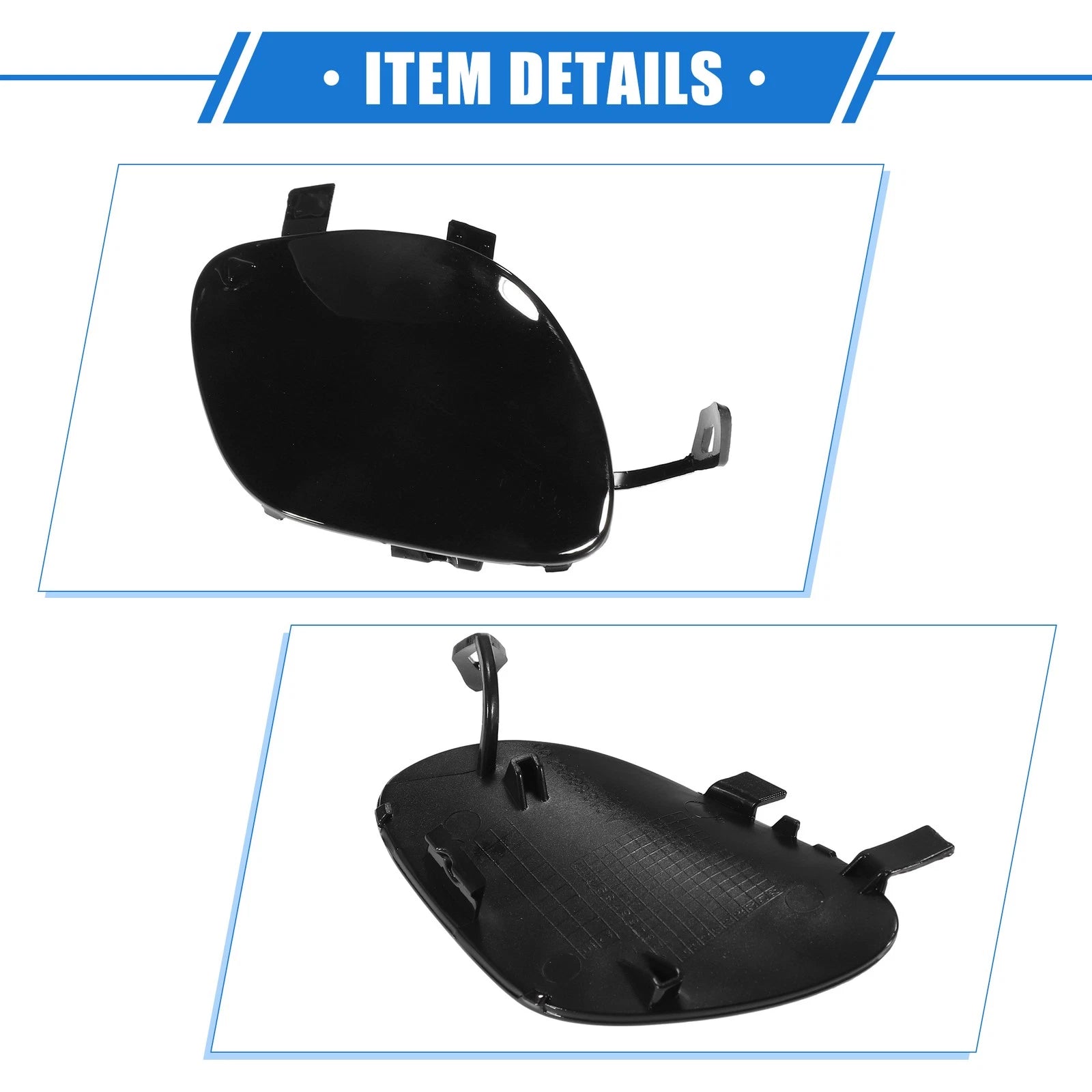 Tow Hook Eye Hole Cover for Mercedes-Benz E450 (2019–2020) Black