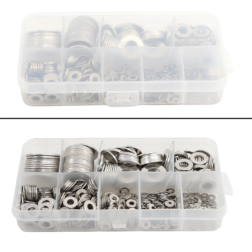 Set of 600 Flat Washers for Automotive Applications (Various Models)