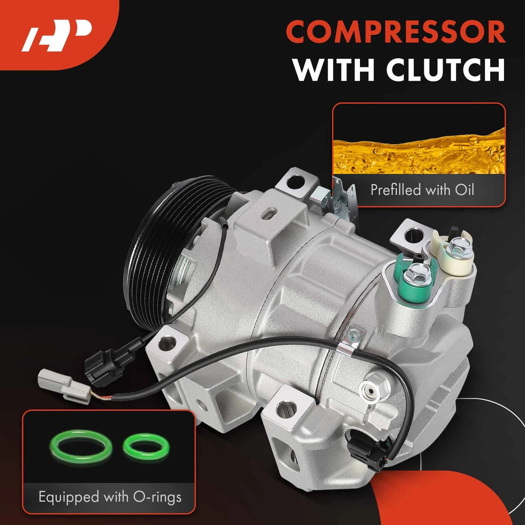 A/C Compressor with Clutch for Nissan Titan (2022–2024) 7 Groove Pulley