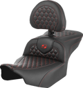 SADDLEMEN Roadsofa Seat with Backrest for Harley FLTR/FLHX (2008–2023)