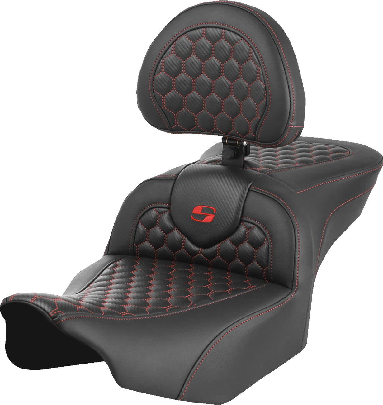 SADDLEMEN Roadsofa Seat with Backrest for Harley FLTR/FLHX (2008–2023)