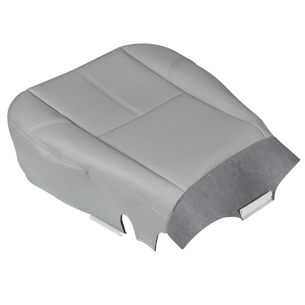 Leather Driver Bottom Seat Cover for Chevy Silverado 1500 2500 3500 (2007–2014)