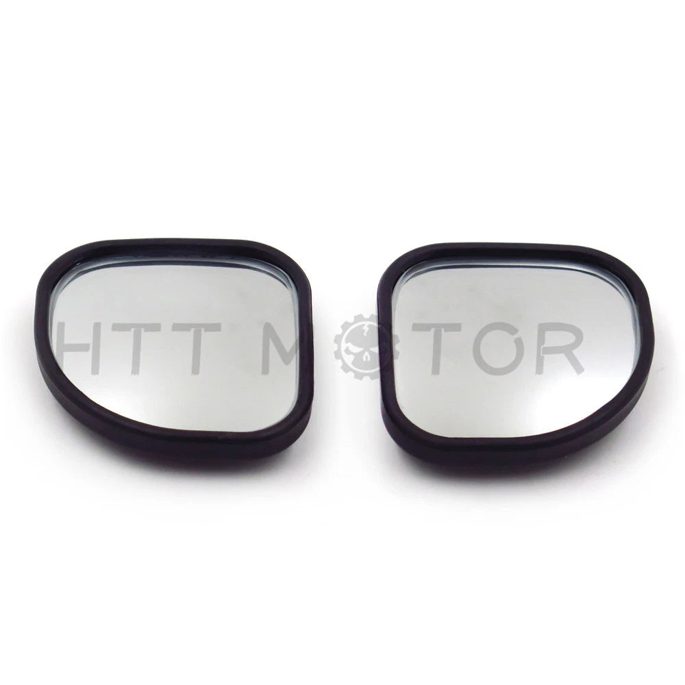 2X 360° Fan Shaped Blind Spot Stick-On Side View Mirrors for Auto