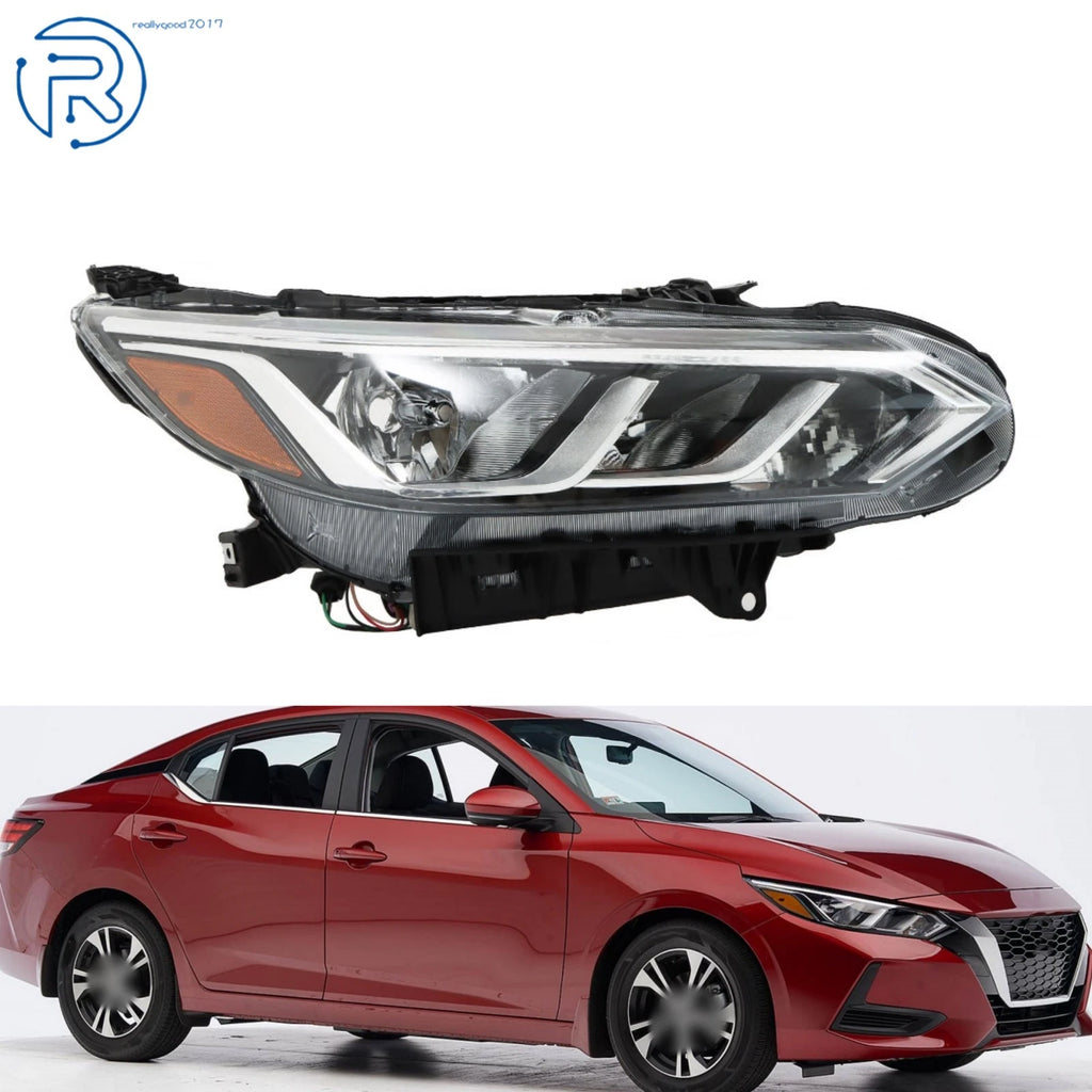 Halogen Headlight for Nissan Sentra (2020–2022) Passenger Side Clear Lens