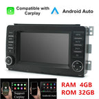 Carplay Stereo Radio for 2005-2010 Smart Fortwo 7" Android GPS 4+32GB