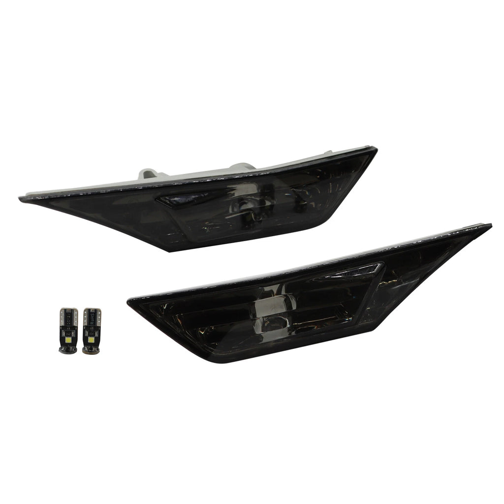 Smoke Front Bumper Side Marker Lights with LED Bulbs for Honda Civic (2016–2020)